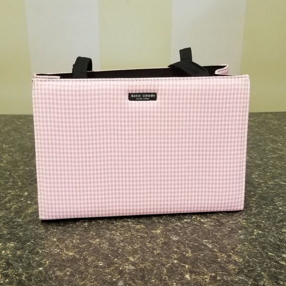 kate spade Handbags - Pink and White Checkered Kate Spade Purse